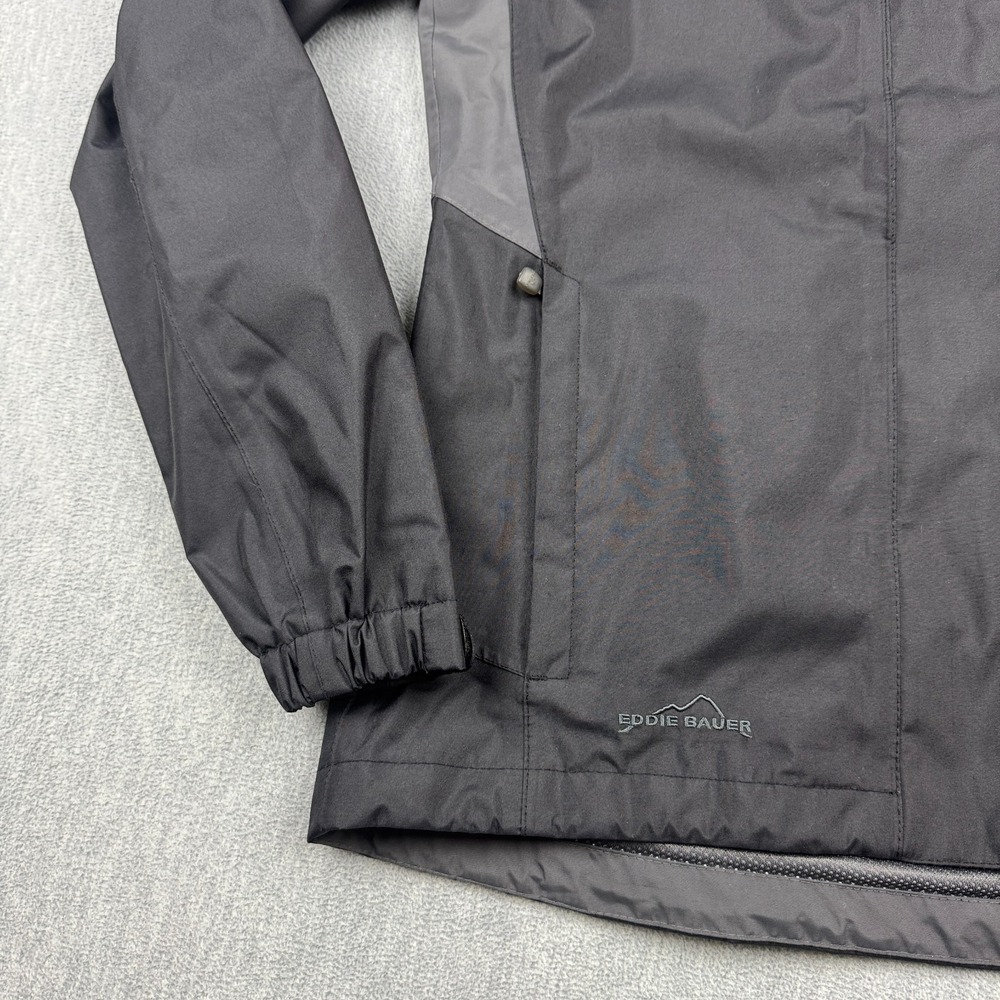 Eddie Bauer Jacket Womens XS Black Weatheredge‎ Windbreaker Hooded Rain Outdoor - Picture 3 of 16